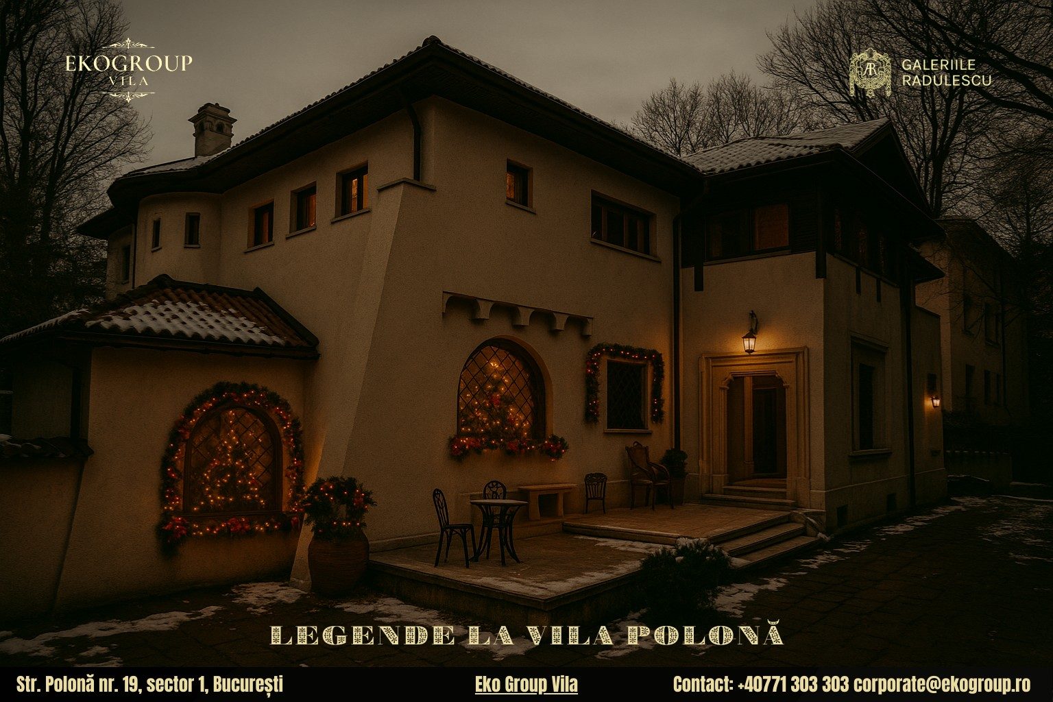 Legende de Crăciun reimaginate în atmosfera fermecătoare a anilor ’30 la Eko Group Vila 7 Legende de Crăciun reimaginate în atmosfera fermecătoare a anilor ’30 la Eko Group Vila